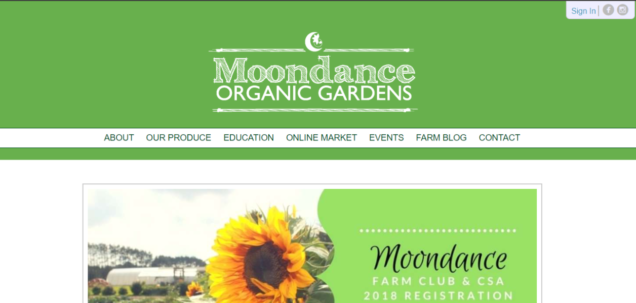 Go to www.moondanceorganics.ca to sign in