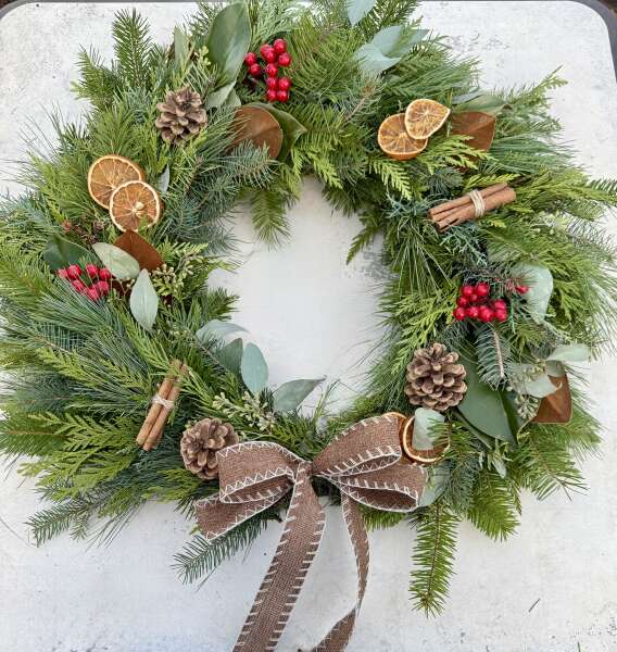 Decorated wreaths for sale