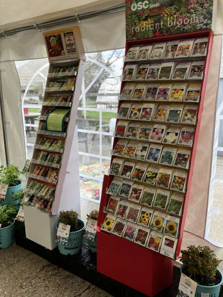 Seed racks arrived but not outside yet!