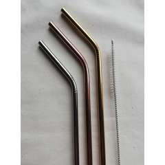 Stainless Steel Straws with bend