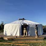 Yurt almost done.