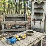 Mud kitchen in the forest Mud kitchen in the forest