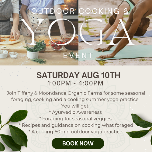 Summer Cooking + Outdoor Yoga