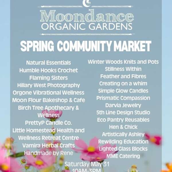 Spring Community Market  ***   Sat. 10am-3pm